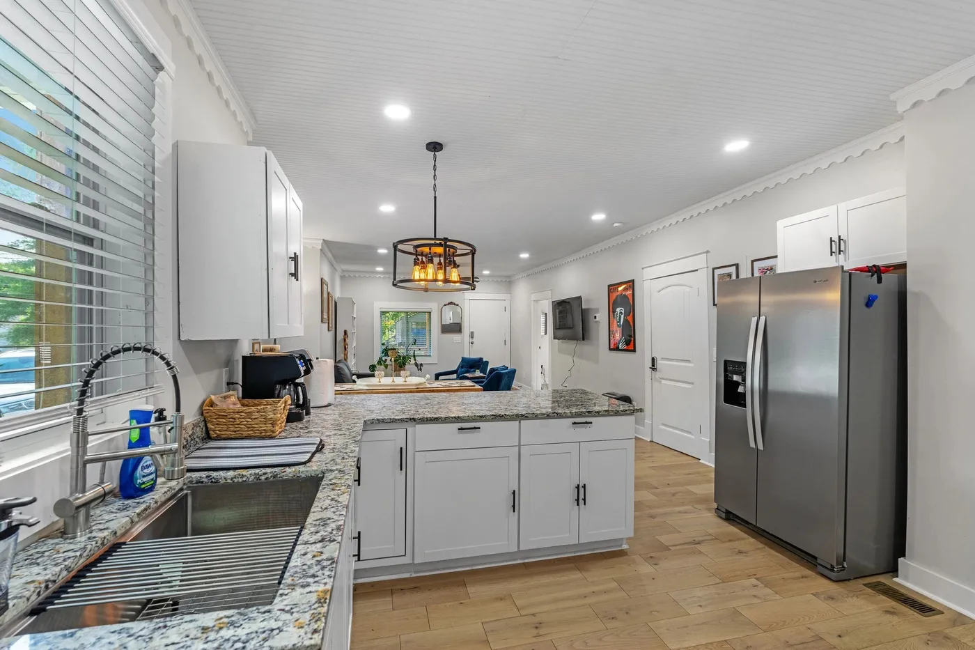 Renovated kitchen in a Macon Street home